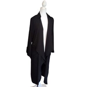 LUSH Black Long Cardigan Sweater